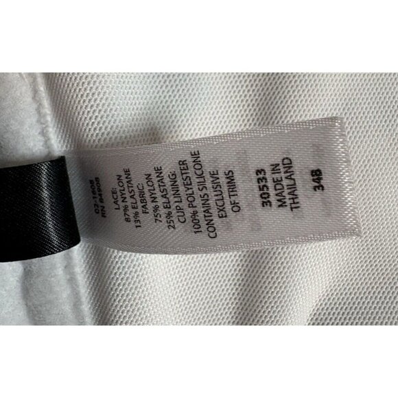 Cassandra White Lace Longline Wired Bra 34B Wedding or Formal Undergarment - Picture 6 of 9